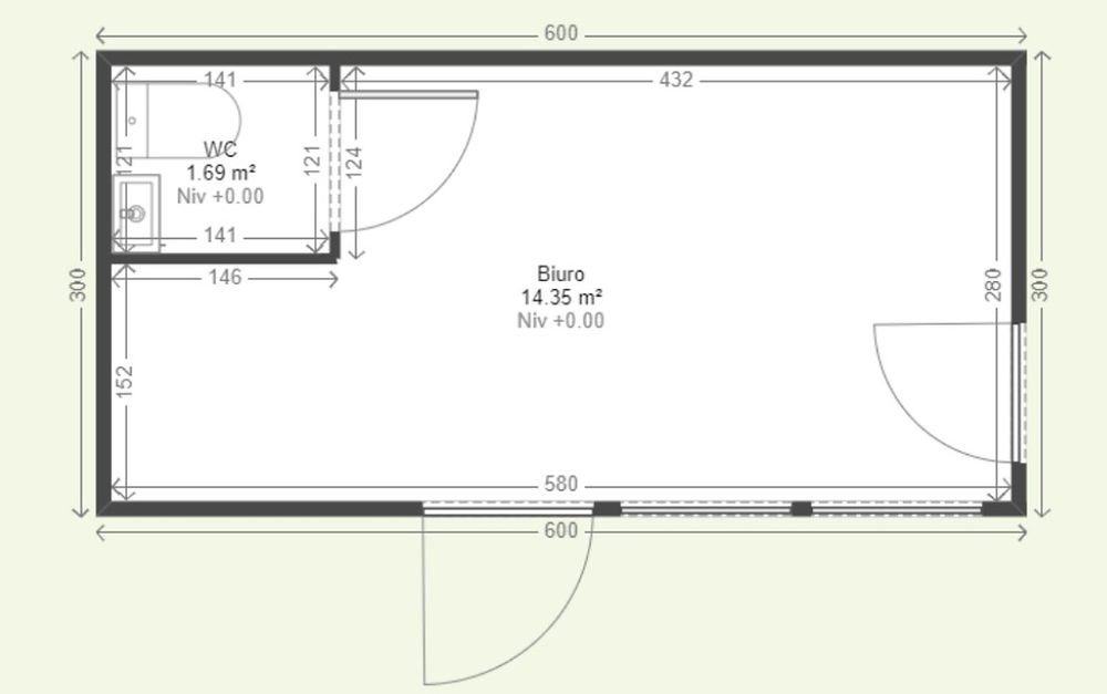 Modulo commerciale 18m² con servizi igienici - immagine 10