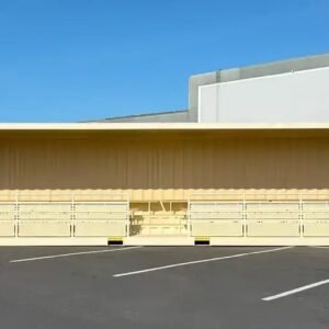 Nuovo container High Cube con tribune da 40 piedi e 74 posti.
