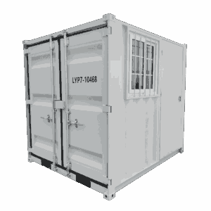 Container marittimo standard da 12 piedi bianco